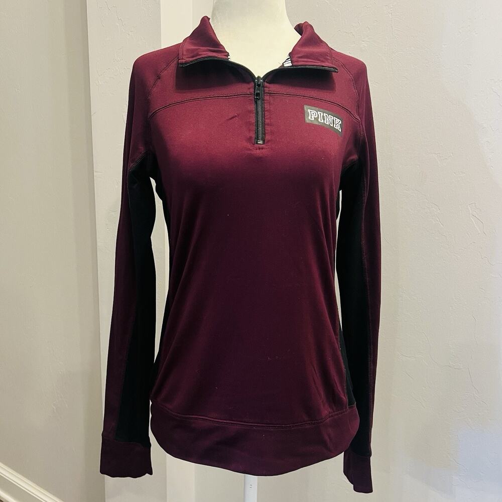 Women’sVictoria's Secret Pink 1/4 Zip Ultimate Pullover Top Size Small